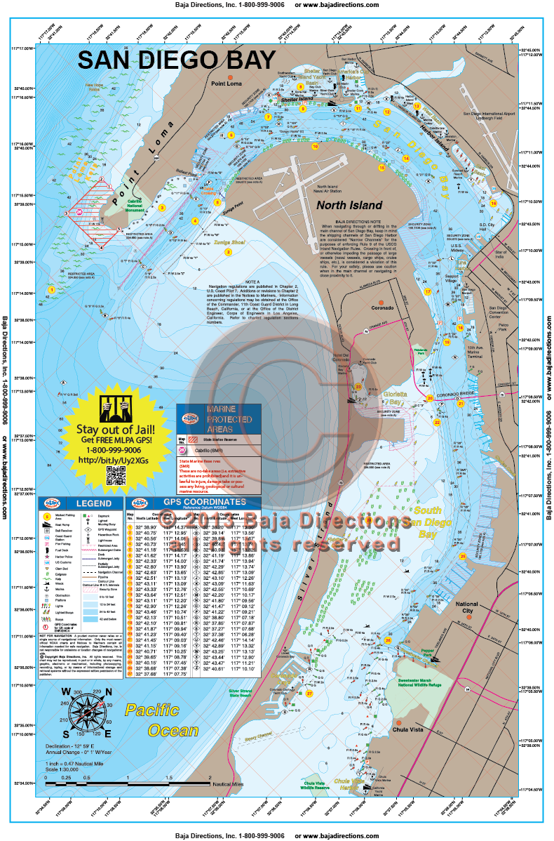 San Diego Bay Chart