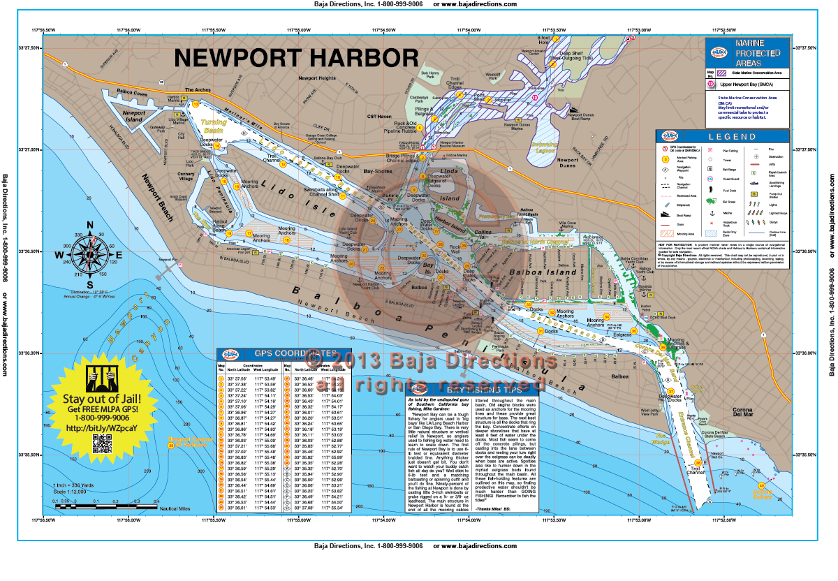 Newport Harbor Chart