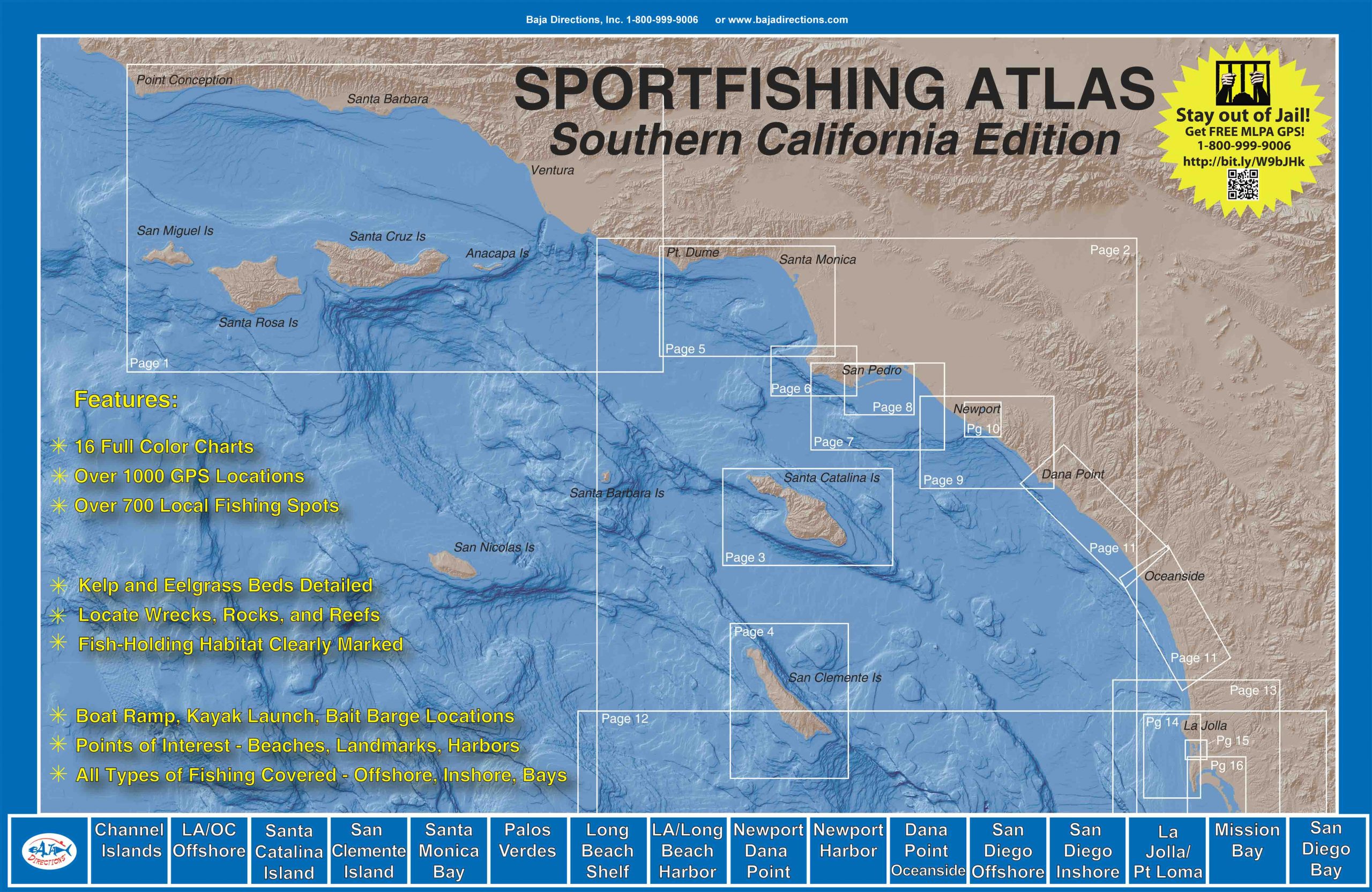 Baja Directions Southern California Fishing Maps Inc